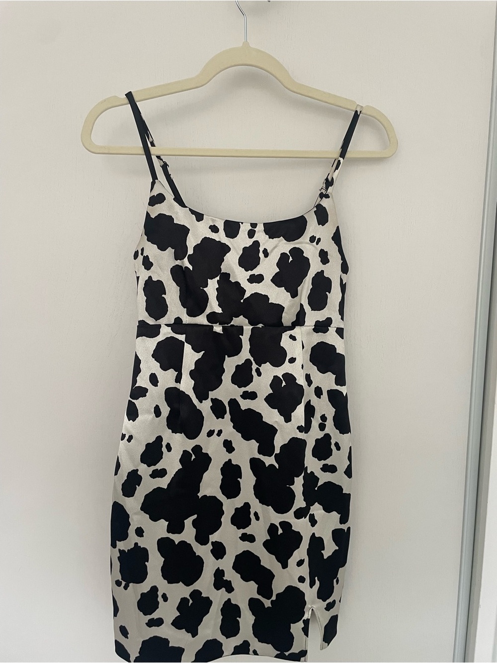 Black & White Cow Print Dress